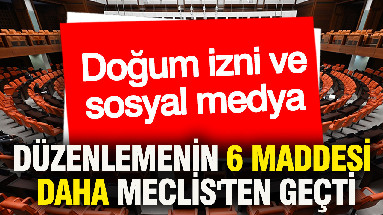 Doğum İzni ve Sosyal Medya Üzerine Meclis’ten Geçen 6 Maddelik Düzenleme